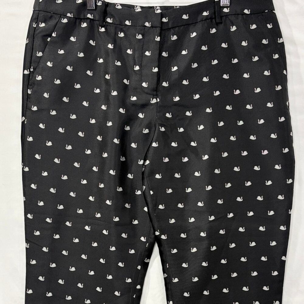 Rsvp By Talbots Size 16 Swan Print Cigarette Pant… - image 3